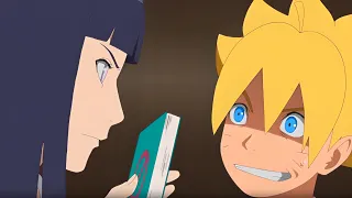 Hinata caught Boruto with the Book of Jiraiya / You're too young for that, Boruto ( Boruto ENG DUB )