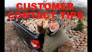 Firewood - Customer Contact Tips and Delivery