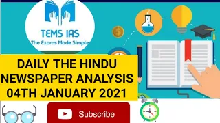 The Hindu Newspaper Complete Analysis | 04 January 2021