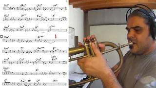 Desafinado - trumpet theme tutorial [PDF free download Bb-C]