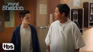 Sheldon Makes A Friend In The Hospital (Clip) | Young Sheldon | TBS