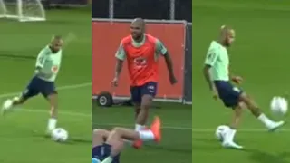 VEJA O GOL QUE DANI ALVES FEZ NO TREINO DA SELEÇÃO BRASILEIRA