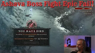 Diablo 4 Epic Ashava Boss Fight Failure!