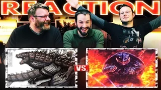 Godzilla VS Gamera Death Battle REACTION!!