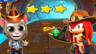 TALKING TOM GOLD RUN VS SONIC DASH NEW CHARACTER TREASURE HUNTER KNUCKLES