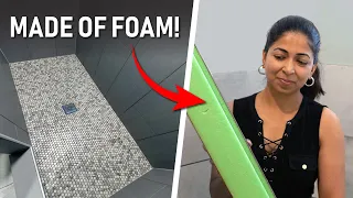 How I built my bathroom & shower with green FOAM!