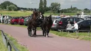 Koetsentocht 2012 bij de haven van Hattem