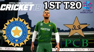 India vs Pakistan 1st Match T20 World Cup 2021 - Cricket 19 Gameplay 1080P 60FPS