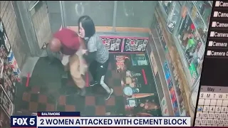 Video: Man charged in Baltimore after attacking women with cement block | FOX 5 DC