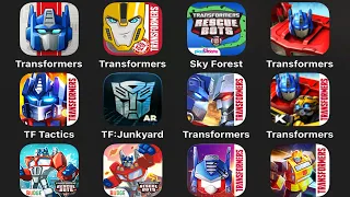 ALL TRANSFORMERS MOBILE: Forged Fight,Rescue Bots,Disaster Dash,Angry Birds,Bumblebee,Earth Wars