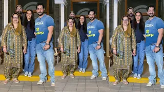 Jasmin Bhasin Aly Goni With Mom Dad Post Dinner At Sussane Khan House In Bandra Today