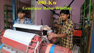 900 kw Generator Rotor Re winding part - 1