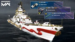 RF TARK Pyotr Velikiy With Nuclear Equipment Gameplay - Modern Warships