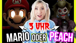 mache niemals VERFLUCHTE entweder MARIO oder PEACH challenge 3 Uhr Nachts (BADE in Lucky BLOCK ??)