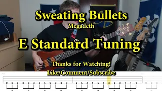 Sweating Bullets - Megadeth (Bass Cover with Tabs)