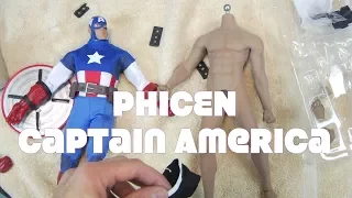 Disney Store PHICEN Captain America Custom Figure not HOT TOYS