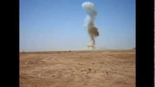 FOB Tombstone in Helmand Province Afghanistan, EOD controlled explosion