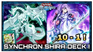 SYNCHRON SHIRA Deck ! || TUNING is INSANE ! [Yu-Gi-Oh ! Duel Links]