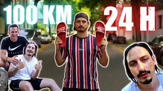 100km Marsch in 24h IN SCHLAPPEN | ohne Vorbereitung | untrainiert | Selbstexperiment | Timur Abi