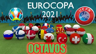 EuroCopa 2021 - OCTAVOS FINAL - Countryballs 3D