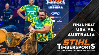 Team Australia vs. Team USA: Intense Final Heat | STIHL TIMBERSPORTS® World Championship 2023