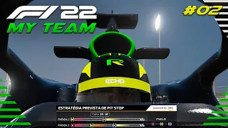 F1 22 MY TEAM #2 - NOSSA PRIMEIRA CORRIDA E ESTREIA NO GP DO BAHREIN