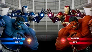 Marvel vs Capcom Infinite - Hulk Iron Man (Blue) vs. Hulk Iron Man (Red) Fight