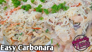 Easy Carbonara by mhelchoice Madiskarteng Nanay