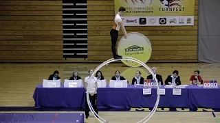 World Championships in Gymwheel 2016 Olivier Bastnick 2nd place vault finals