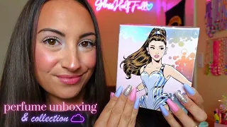 ASMR Ariana Grande Perfume Unboxing ☁️ (+Fragrance Collection)