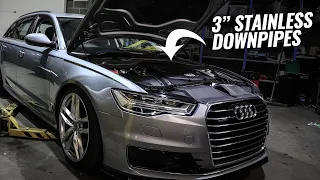 Sound Check! Audi A6 3.0 TDI V6 272ps Darkside Developments 3" Stainless Downpipes