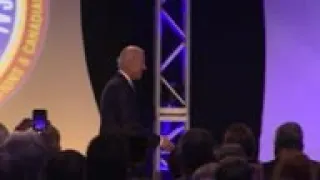 Biden jokes about giving hugs in pro-union speech