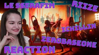 LE SSERAFIM - Smart, ZEROBASEONE - Our Season, ICHILLIN - ON MY LIPS, RIIZE - Talk Saxy || Reaction