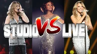 Celine Dion Vs. Whitney Houston Vs. Mariah Carey - Studio Vs. Live