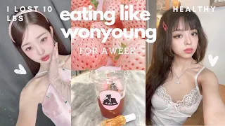 I LOST 10 LBS in a week by eating like wonyoung 🎀 wonyoung diet vlog