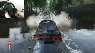 Tuned Mitsubishi Galant | Forza Horizon 4 | Thrustmaster T300 - Off-road Gameplay