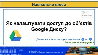 Як налаштувати доступ до об’єктів Google Диску?