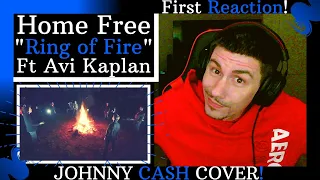 FIRST TIME HEARING Home Free - "Ring of Fire" ft Avi Kaplan of Pentatonix | (Johnny Cash Cover)