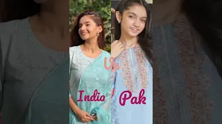 Anushka sen vs Pakistani acteress Aina Asif in same colours dress 😘☺️☺️ which is your favorite 💯💯