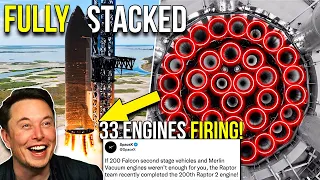 SpaceX B7 & S24 FULL stacked Engine Testing & 200 New Raptors INSANE UPGRADE!