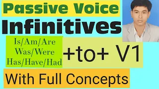 Passive voice of Infinitives (To+ V1)Is/Am/Are/Was/Were/Has/Have/Had to V1 in English Grammar/Spoken