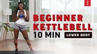 10 MIN BEGINNER KETTLEBELL - LOWER BODY