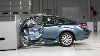 2012 Mazda 6 driver-side small overlap IIHS crash test