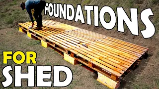 How to Build a Pallet Deck for Shed, Cabin Foundation #1