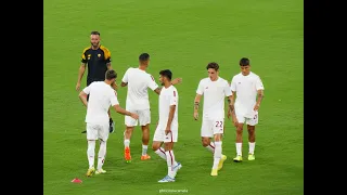 AS Roma 5 vs Shakhtar Donetsk 0, Roma warm-up. First game at Olimpico of the season