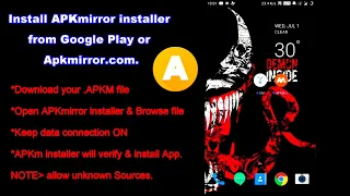 How to Install APKM files using Apkmirror Installer..