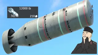 NEW BIGGEST BOMB IN WAR THUNDER 12000IB (bigger then FAB 5000!!!)