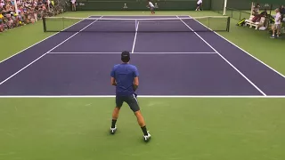 Roger Federer 2018 Indian Wells Practice