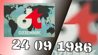 ARCHIWALNE WYDANIE Dziennika Telewizyjnego  - 24 09 2 84