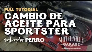 Cambio de Aceite para Sportsters Evo. Tutorial Completo!